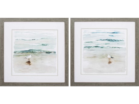 Paragon Waterside Seagull Cove Wall Art Set of 2