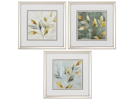 Paragon Florals Majestic Leaves Wall Art Set of 3
