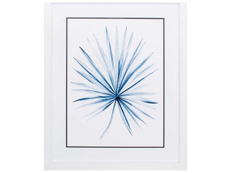 Paragon Waterside Indigo Tropical Leaf-II Wall Art