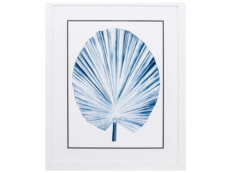 Paragon Waterside Indigo Tropical Leaf-IV Wall Art