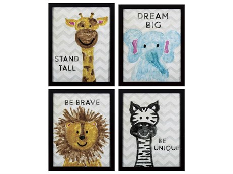 Paragon Juvenile Safari Wall Art Set of 4