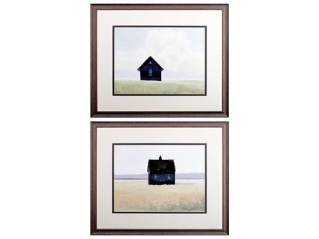 Paragon Farmhouse Lonely Landscape Wall Art Set of 2