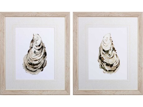 Paragon Waterside Neutral Oyster-A Wall Art Set of 2
