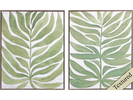 Paragon Waterside Palm Leaf Wall Art Set of 2