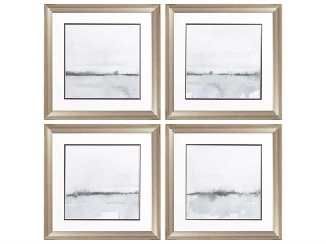 Paragon Abstract Winter Reflection Wall Art Set of 4