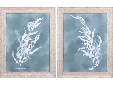 Paragon Waterside Ghost Kelp Wall Art Set of 2
