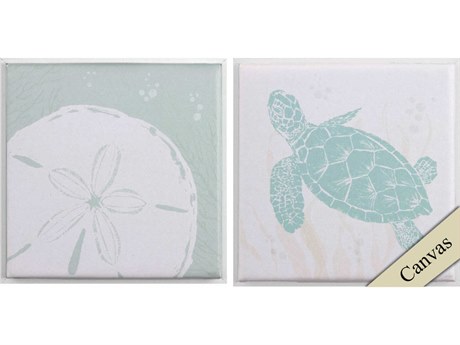 Paragon Waterside Seaside Style-B Canvas Wall Art Set of 2
