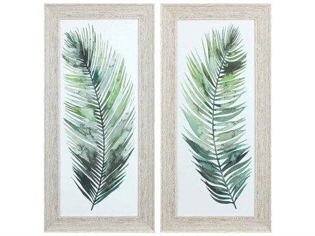 Paragon Waterside Dancing Palm Wall Art Set of 2
