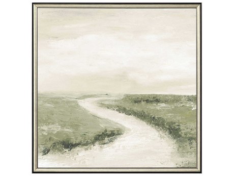 Paragon Waterside Foggy White River Wall Art
