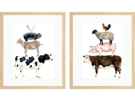 Paragon Animals Balancing Act Wall Art Set of 2