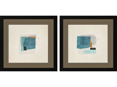 Paragon Abstract Square Form Wall Art Set of 2