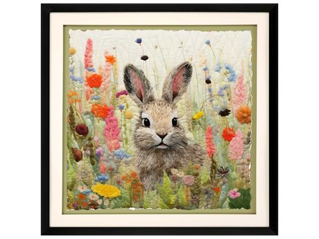 Paragon Patchwork Rabbit Shadow Box