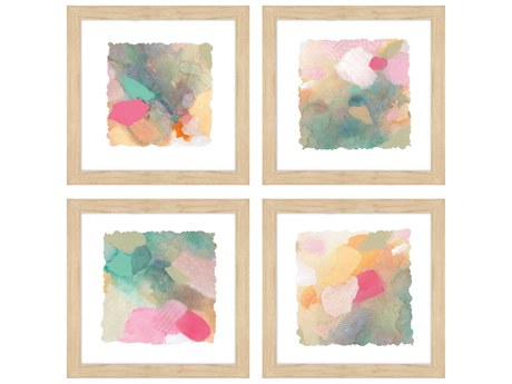 Paragon Seagrass Pastels Wall Art Set of 4