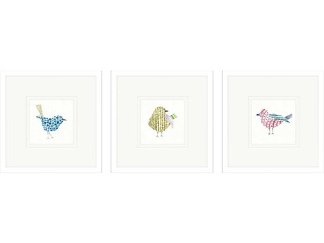 Paragon Conversation Birds-II Wall Art Set of 3