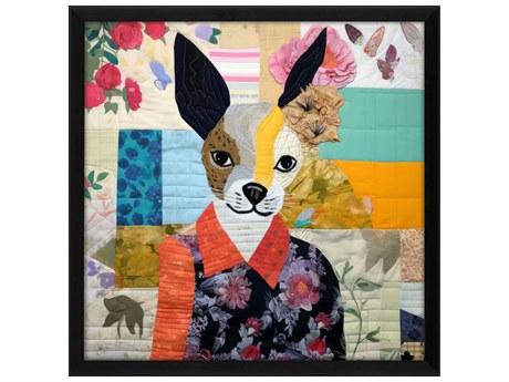 Paragon Patchwork Dog-I Shadow Box