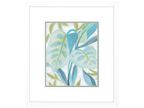 Paragon Aqua Tropical Leaves-II Wall Art