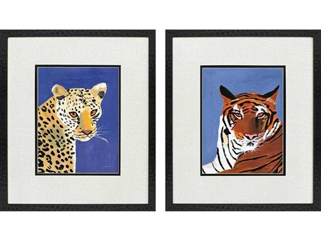 Paragon Animals Cheetah Tiger Wall Art Set of 2