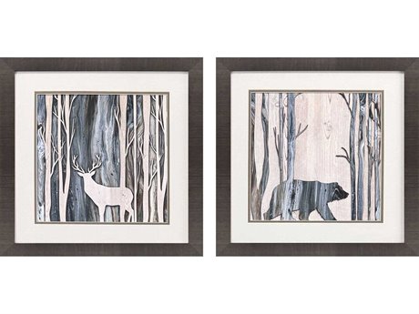 Paragon Animals Fluid Lodge Wall Art Set of 2
