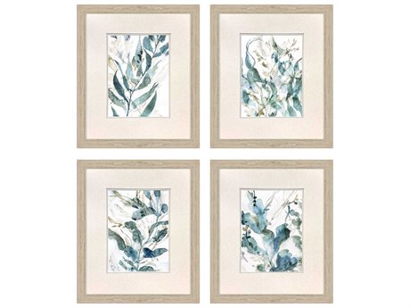 Paragon Waterside Underwater Botany Wall Art Set of 4