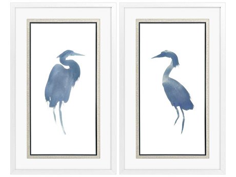 Paragon Animals Heron in Blue Wall Art Set of 2