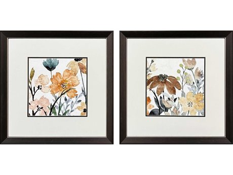 Paragon Florals Wildflower Square Wall Art Set of 2