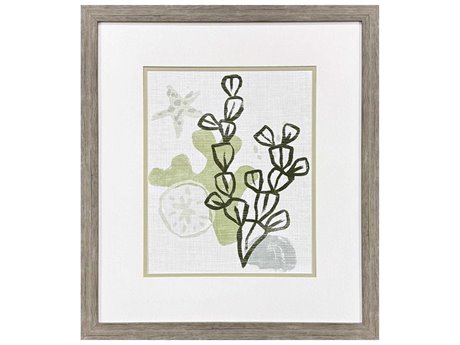 Paragon Waterside Coral Blockprint-I Wall Art