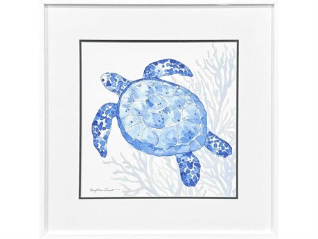 Paragon Animals Indigo Ocean Turtle Wall Art