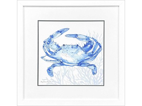 Paragon Animals Indigo Ocean Crab Wall Art