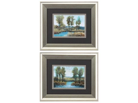 Paragon Landscapes Stream Side Wall Art Set of 2