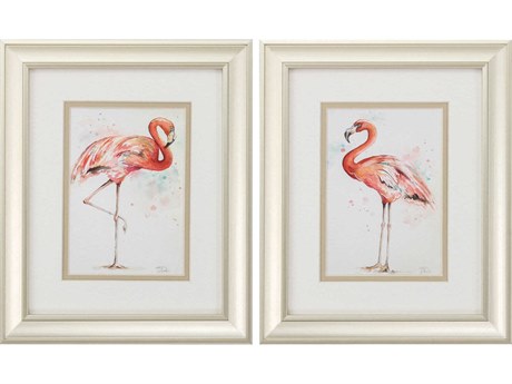 Paragon Waterside Pink Showoff Wall Art Set of 2