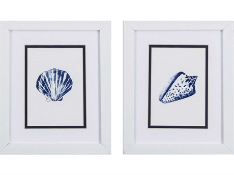 Paragon Waterside Clam Shell Wall Art Set of 2