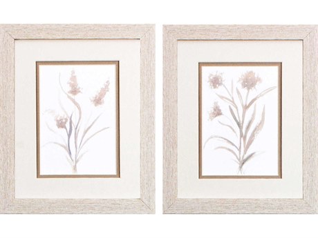 Paragon Florals Neutral Florals Wall Art Set of 2