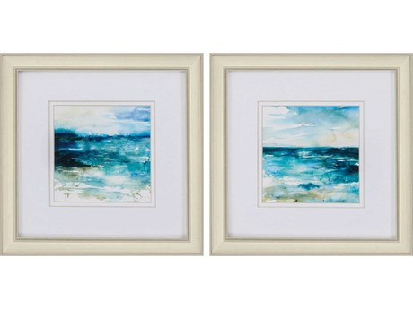 Paragon Waterside Ocean Break Wall Art Set of 2