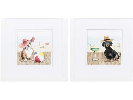 Paragon Waterside Lets Go Boardwalk Wall Art Set of 2