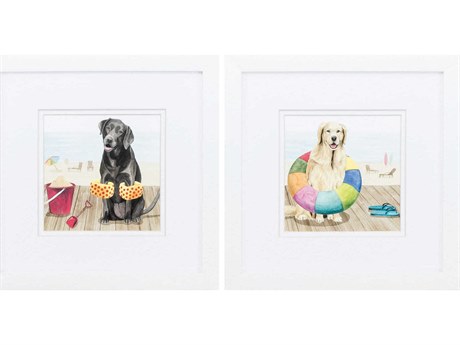Paragon Waterside Lets Go Boardwalk Wall Art Set of 2