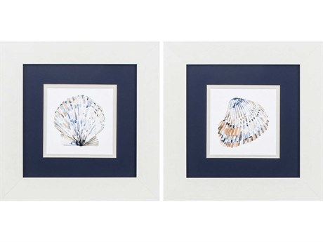 Paragon Waterside Simple Shells Wall Art Set of 2