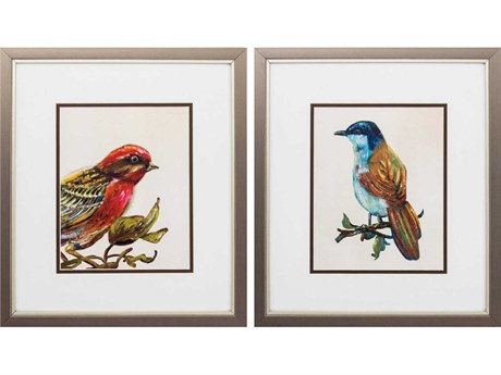 Paragon Florals Eco Bird Wall Art Set of 2