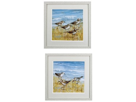 Paragon Waterside Sandpipers Wall Art Set of 2