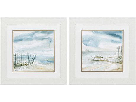 Paragon Waterside Subtle Mist Wall Art Set of 2