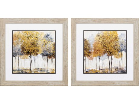Paragon Landscapes Golden Trees Wall Art Set of 2
