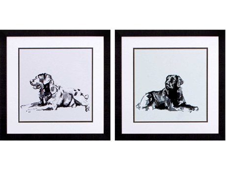 Paragon Animals Modern Dog-B Wall Art Set of 2