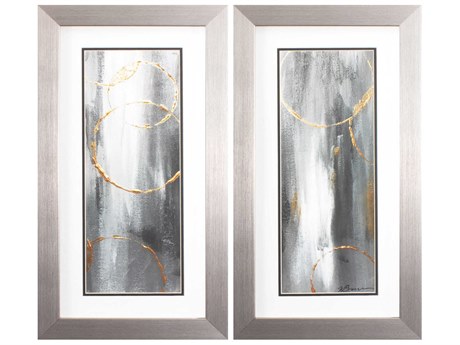 Paragon Abstract Gray Matter Wall Art Set of 2