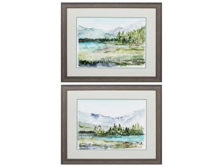 Paragon Landscapes Plein Air Reservoir Wall Art Set of 2