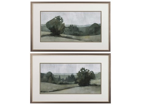 Paragon Landscapes Green Landscape Wall Art Set of 2