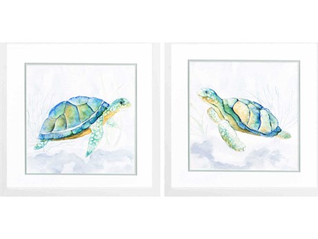 Paragon Waterside Riding the Current Wall Art Set of 2