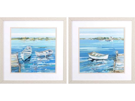 Paragon Waterside Serenity Row Wall Art Set of 2