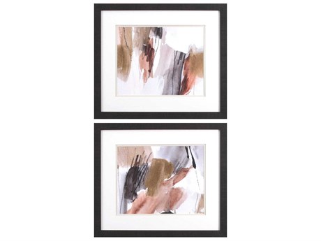 Paragon Abstract Antique Gold-A Wall Art Set of 2