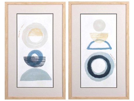 Paragon Abstract Crescent Lunar Wall Art Set of 2