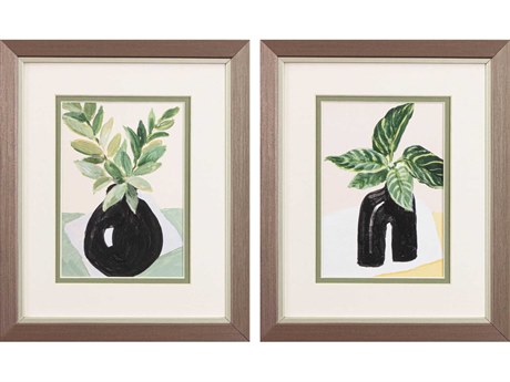 Paragon Florals Little Plants Wall Art Set of 2