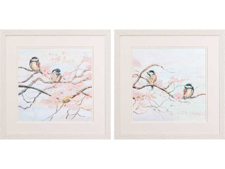 Paragon Florals Spring Branch Birds Wall Art Set of 2